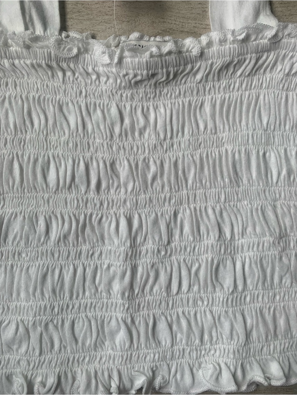 NWT! American Eagle White Smocked copped Tank Top size small - Picture 6 of 7